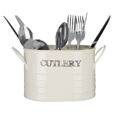 China Viable Classify Utensils Metal Trolley Kitchen Utensil Caddy Cutlery Caddy for sale