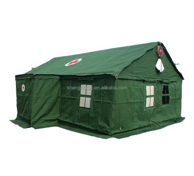 China Equipped With Easy Cleaning In Disinfection Hanging Pole Structure Medical Field Hospital Tent for sale