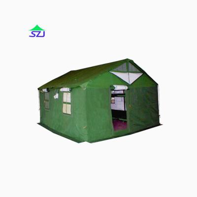 China Waterproof Camouflage / Field Play Polyester Canvas 10 Person Frame Army Tent for sale