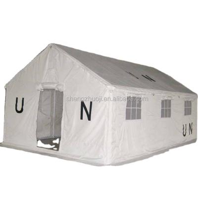 China Right tie type large refugee tent of UN dependent organizations for sale