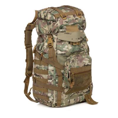 China New Sports Backpack Eco-Friendly Camouflage Outdoor Tactical Bag Camping Mountaineering Hiking Backpacking 60L for sale