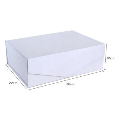 China Recyclable Foldable Paper Boxes Flat Pack Gift Box Factory With Ribbon for sale