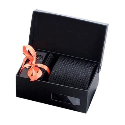 China Recyclable Custom Logo Print Luxury Men Belt Tie Wrapping Wallet Paper Gift Box for sale