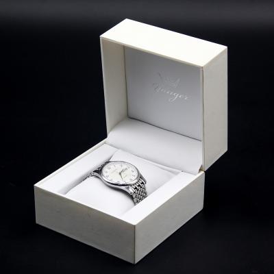 China Small Logo Recyclable Custom Printed Cardboard White Paper Hard Paper Watch Box for sale