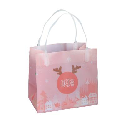 China Recycled Materials Cute Custom Shopping Plastic Bag With Logo Durable Shopping Bag for sale