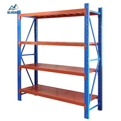 China Corrosion Protection Heavy Duty Industrial Warehouse Storage Boltless Racking System Galvanized Rack Shelving for sale