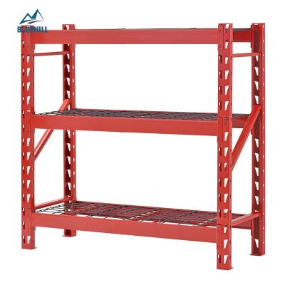 China Corrosion Protection Easy-Install Adjustable Heavy Duty 3.4 Layer Garage Metal Stacking Storage Rack Welded Steel Wire Shelving Units WR772472T4 for sale