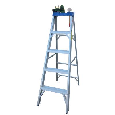 China Retractable Aluminum Folding Ladders Rubber Feet Step Ladders Self Folding For Sale for sale