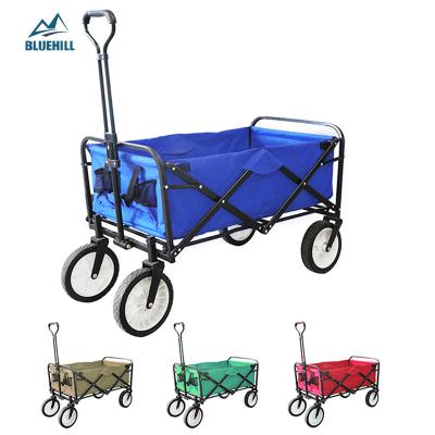 China Outdoor Service Portable Wagon Beach Cart Kids Playpen Folding Folding Garden Storage Cart for sale