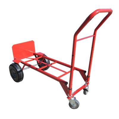 China Durable HT1842 Hand Pull Four Wheel Steel Hardware Cart for sale