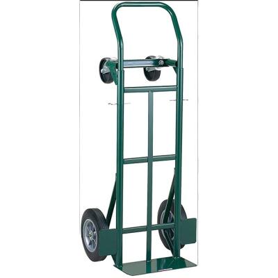 China Harper Trucks Durable 600 Pound Capacity Super-Steel Convertible Hand Truck, 2-Wheel Dual-Purpose Cart and 4-Wheel Cart for sale