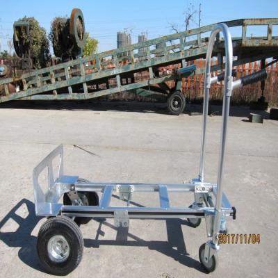 China Durable Aluminum Folding Hand Trucks Pneumatic Trolley for sale