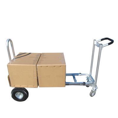 China Durable Universal Hand Cart Four Wheels Aluminum Foldable Hand Cart for sale