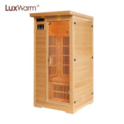 China Computer control panel 1 person infrared sauna for sale with factory certificate CE wholesale price for sale