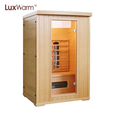 China Simple Digital Luxury Sauna Home Computer Control Panel Infrared Sauna Room for sale