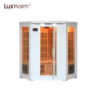 China Wooden Computer Control Panel Mini Infrared Sauna Room With Carbon Fiber Heater for sale