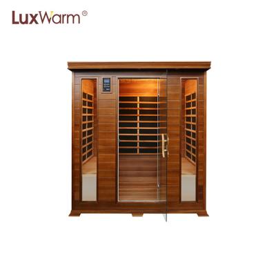 China Far Infrared Computer Control Panel 4 People Sauna Room With Computer Control Panel for sale