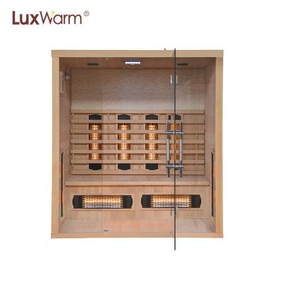 China Computer Control Panel Factory Supplier 4 People Home Infrared Sauna Room With Infrared Light for sale