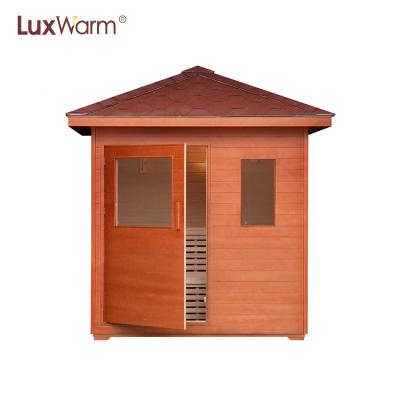 China Computer control panel wooden stove&stones outdoor heater steam sauna room for sale