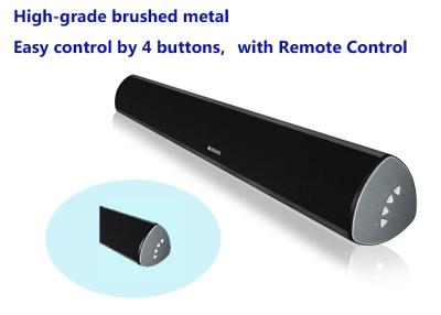 China Black 2.0 Home Theatre Soundbar , 34 Inch Surround Sound Bar For LCD TV Remote Control for sale