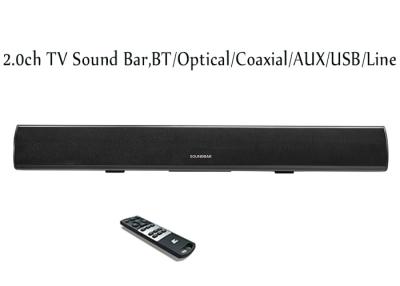 China Wireless Slim Portable Sound Bar With Digital / Analog Input For Music for sale