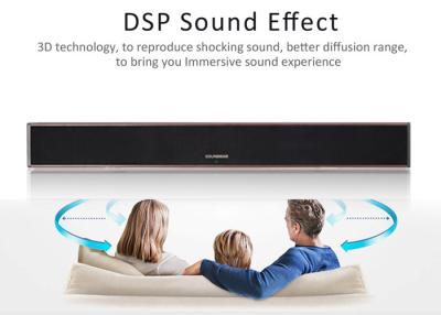 China 33.5 Inch 2.0 Channel Analog Input Sound Bar Built in Bass System / DPS Mode for sale