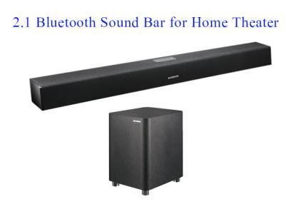 China Full Function 2.1 Sound Bar With Subwoofer / Bluetooth For 32 Inch TV for sale