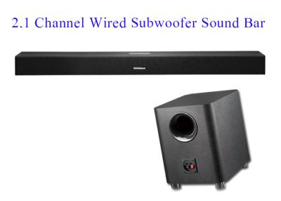 China 2.1 Channel Wireless Stereo Sound Bar With Wired Subwoofer Remote Control for sale