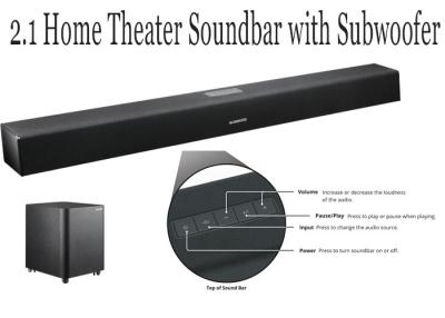 Chine 2,1 creusez des rigoles TV Soundbar avec le Subwoofer, barre saine de haut-parleur pour le jeu/film à vendre