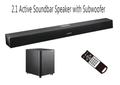 China Home Audio TV Soundbar With Subwoofer , Remote Control Soundbar With Optical Input for sale