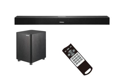 China Home Theater elegante Soundbars com canal sem fio do Subwoofer 2,1 à venda