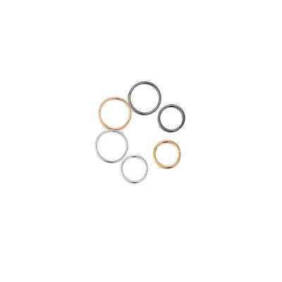 China New Vintage Personality Creative Punk Nose Ring Creative Punk Nose Ring Gold Black Closed No-Pierce Ring 6 Packs for sale