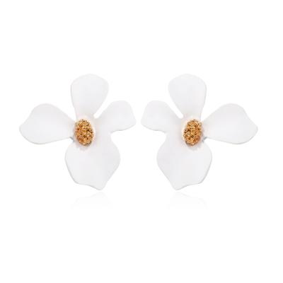 China New Trendy Fashion Sweet Cute Earrings Flower Stud Earrings For Women Girls Wedding Cute Jewelry Gifts Statement Korean Bohemian Style for sale