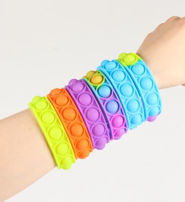 China Punk Air Bladder Bracelet Puzzle Decompression Finger Music Silicone Bracelet for sale