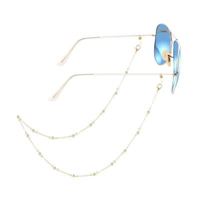 China New Youth Style All-match Fashionable Artistic Trend Chain Non-slip Pearl Monocle Face-masking Chain Handmade Chain for sale