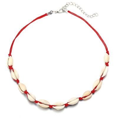 China DROPSHIPPING Fashionable Hot Sale Shell Necklace Simple Hand-Woven Ladies Bohemian Necklace for sale