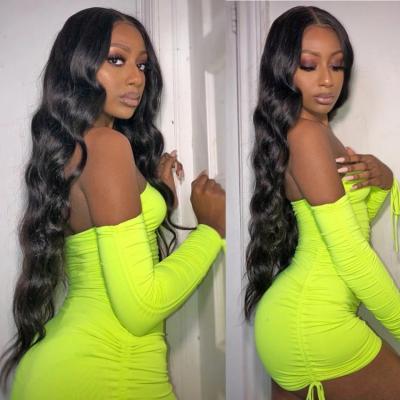 China Wholesale Bodywave Transparent Lace Closure Bodywave Remy Human Hair Virgin Unprocessed Frontal Wigs For Female for sale