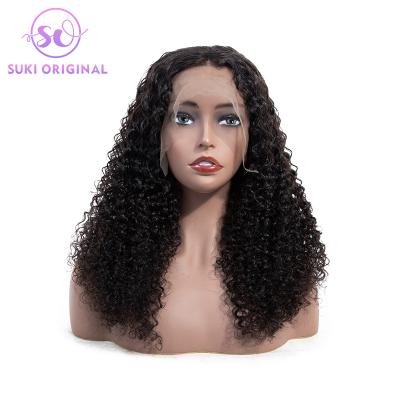 China Water Wave Pre Plucked Curly Lace Front Wigs African Brazilian Virgin Hair 4*4 6*6 Water Wave Lace Wig for sale