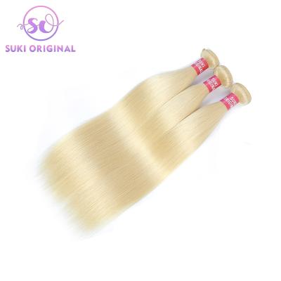 China Wholesale Raw Unprocessed Silky Straight Virgin Hair Malaysian Straight Blonde Human Hair Bundles Extensions 613. for sale