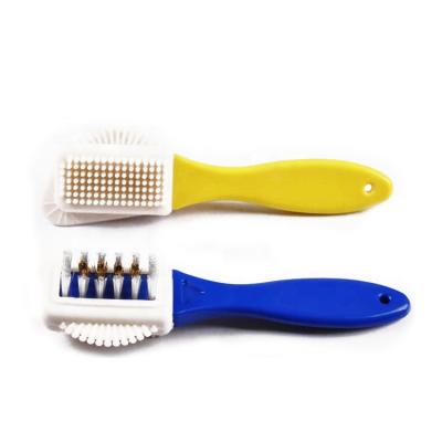 China Customized Shoe Brush Plastic Rubber Shoe Cleaning Brush For Nubuck Suede Shoes for sale