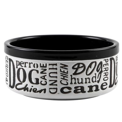 China Sustainable High Quality Wholesale Personalized Printed Ceramic Pet Bowl for sale