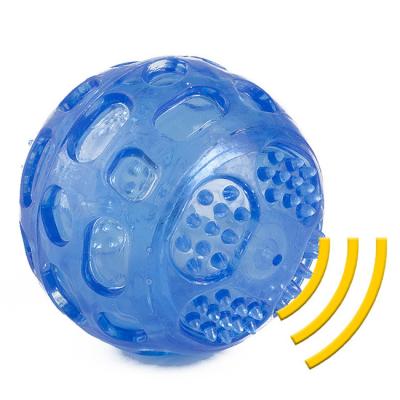 China Sustainable Pet Chew Maker Toy Dog Cat TPR Ball Squeaky Toys for sale