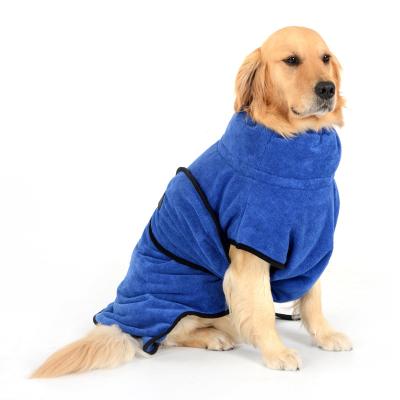 China High Viable Pet Towel Microfiber Absorbent Drying Vest Quickly Absorbing Water Bathrobe for sale