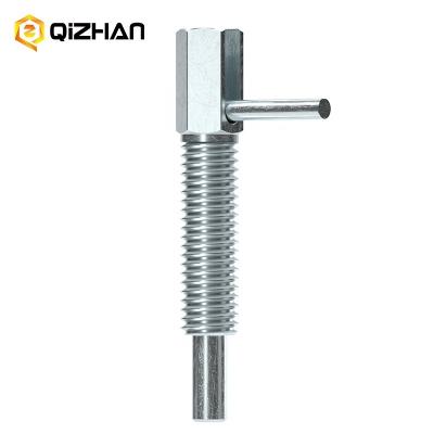 China Industrial Equipment Carbon steel M6 M8 M10 M12 M16 L handle Spring Pin Indexing Plungers for sale