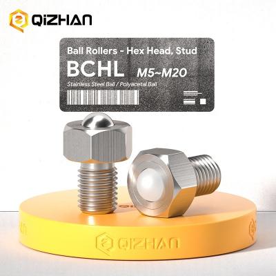 China Industrial Equipment BCHL Hex Head Stud Conveyor Ball Rollers for sale