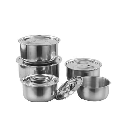 China Good Quality Sustainable Home Restaurant Serving Ordinary Cookware Cooking Stainless Steel Soup Pot With Lid for sale