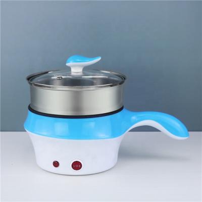 China Sustainable High Quality Multifunction Mini Stainless Steel Double Layer Wares Electric Hot Pot Soup Cooker With Handle for sale