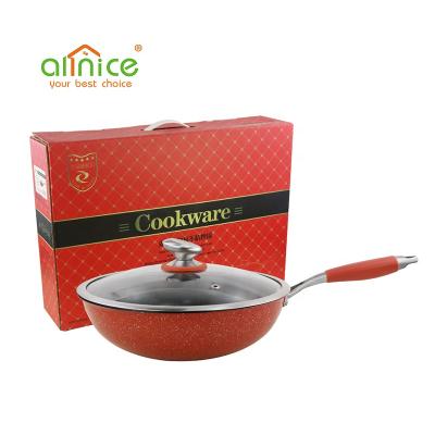 China Stick Stocked Pan Coating Induction Cooker Frying Kitchen Cookware Medical Stone Non for sale