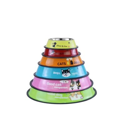 China Sustainable Wholesale High Quality Household Used Round Stainless Steel Deep Food Dog Bowl for sale