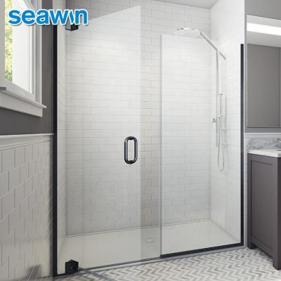 China Seawin Modern Double Frameless Bathroom Shower Sliding Door With Hardware for sale